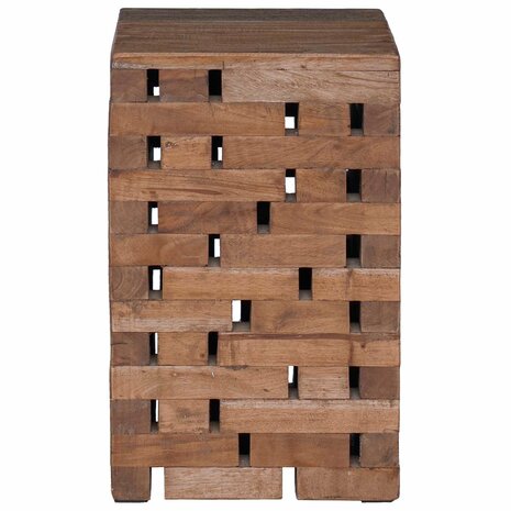 Kruk Naturel 29 x 29 x 48 cm Massief gerecycled hout 4