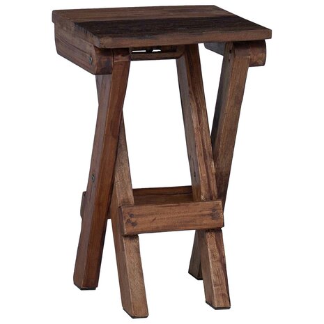 Kruk Naturel 30 x 30 x 48 cm Massief gerecycled hout 2