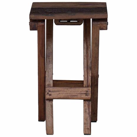 Kruk Naturel 30 x 30 x 48 cm Massief gerecycled hout 5