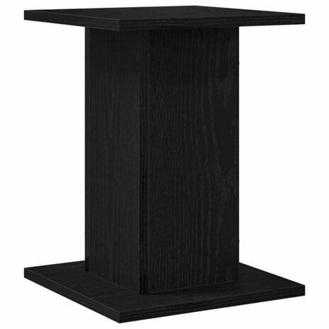 Luidsprekerstandaards 2 pcs Zwart Eiken 30 x 30 x 40 cm 5