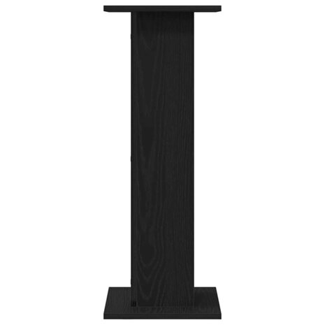Luidsprekerstandaards 2 pcs Zwart Eiken 30 x 30 x 80 cm 6