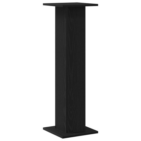 Luidsprekerstandaards 2 pcs Zwart Eiken 30 x 30 x 95 cm 4