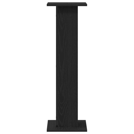 Luidsprekerstandaards 2 pcs Zwart Eiken 30 x 30 x 95 cm 6