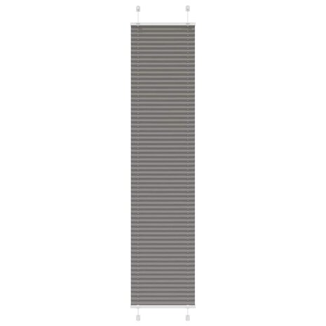 Pliss&eacute; rolgordijn 40x200 cm stofbreedte 39,4 cm antraciet 1