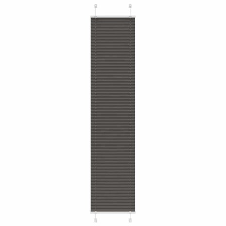 Pliss&eacute; rolgordijn 40x200 cm stofbreedte 39,4 cm polyester zwart 1