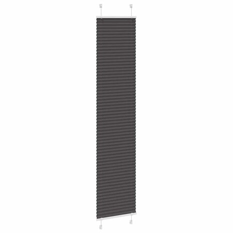 Pliss&eacute; rolgordijn 40x200 cm stofbreedte 39,4 cm polyester zwart 3