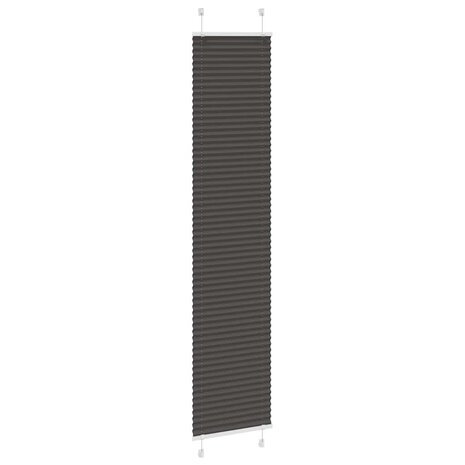 Pliss&eacute; rolgordijn 50x200 cm stofbreedte 49,4 cm polyester zwart 3