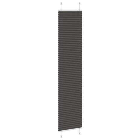 Pliss&eacute; rolgordijn 50x200 cm stofbreedte 49,4 cm polyester zwart 4