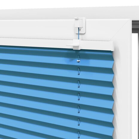 Pliss&eacute; rolgordijn 40x100 cm stofbreedte 39,4 cm polyester blauw 9