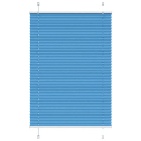 Pliss&eacute; rolgordijn 85x100 cm stofbreedte 85 cm polyester blauw 1