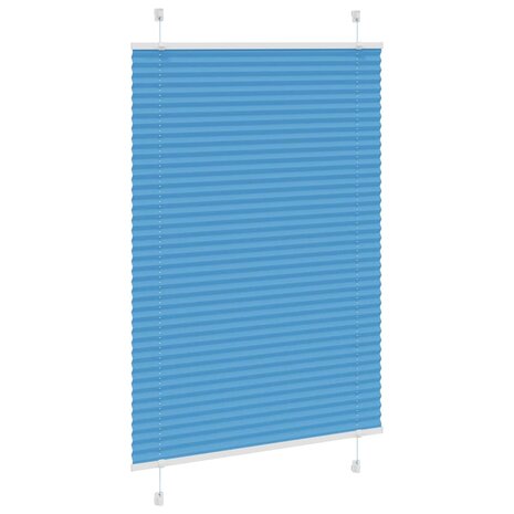 Pliss&eacute; rolgordijn 85x100 cm stofbreedte 85 cm polyester blauw 3