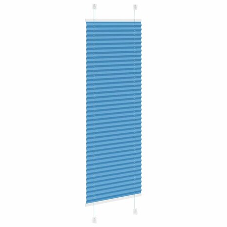 Pliss&eacute; rolgordijn 40x150 cm stofbreedte 39,4 cm polyester blauw 4