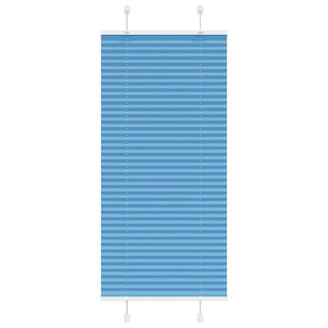 Pliss&eacute; rolgordijn 55x150 cm stofbreedte 55 cm polyester blauw 1