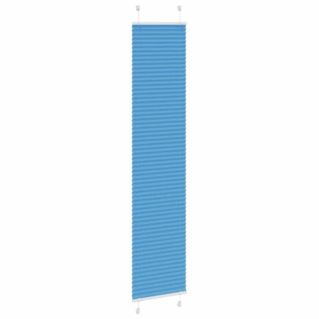 Pliss&eacute; rolgordijn 45x200 cm stofbreedte 45 cm polyester blauw 3