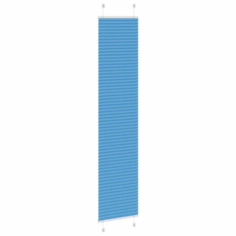Pliss&eacute; rolgordijn 45x200 cm stofbreedte 45 cm polyester blauw 4