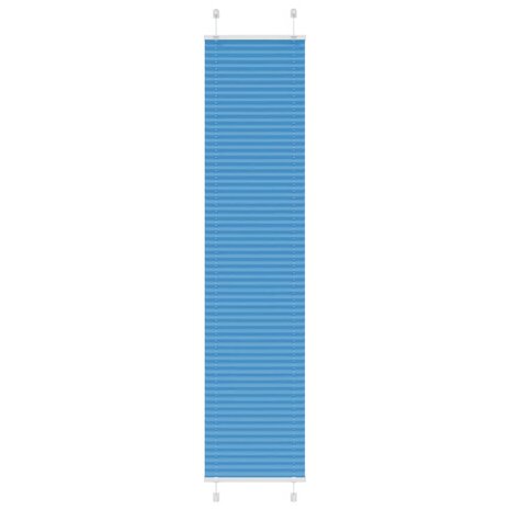 Pliss&eacute; rolgordijn 50x200 cm stofbreedte 49,4 cm polyester blauw 1