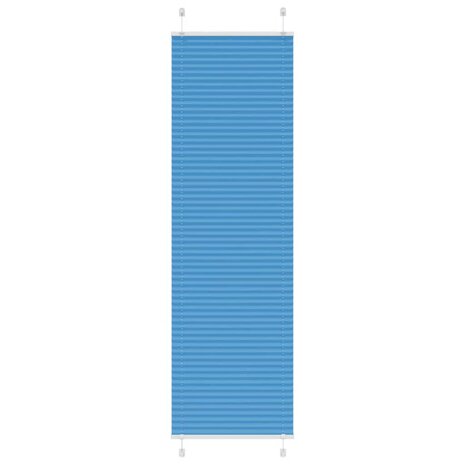 Pliss&eacute; rolgordijn 60x200 cm stofbreedte 59,4 cm polyester blauw 1