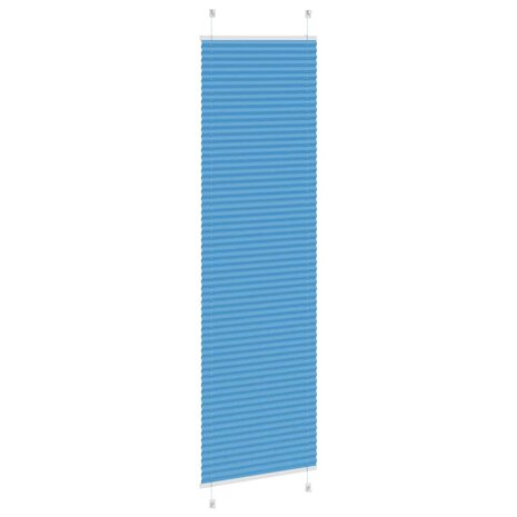 Pliss&eacute; rolgordijn 60x200 cm stofbreedte 59,4 cm polyester blauw 4