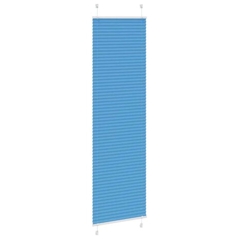 Pliss&eacute; rolgordijn 65x200 cm stofbreedte 65 cm polyester blauw 3