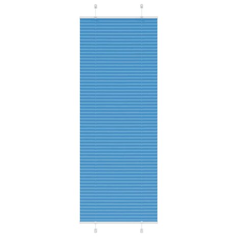 Pliss&eacute; rolgordijn 70x200 cm stofbreedte 69,4 cm polyester blauw 1