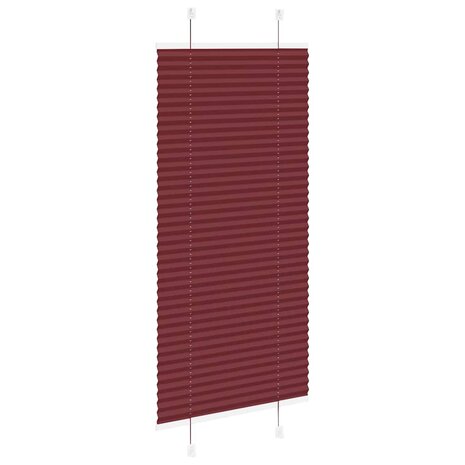 Pliss&eacute; rolgordijn 55x100 cm stofbreedte 55 cm bordeauxrood 4