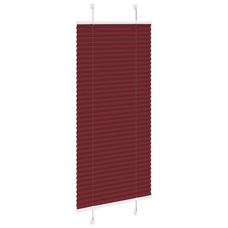 Pliss&eacute; rolgordijn 55x150 cm stofbreedte 55 cm bordeauxrood 3
