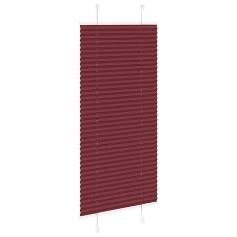Pliss&eacute; rolgordijn 55x150 cm stofbreedte 55 cm bordeauxrood 4