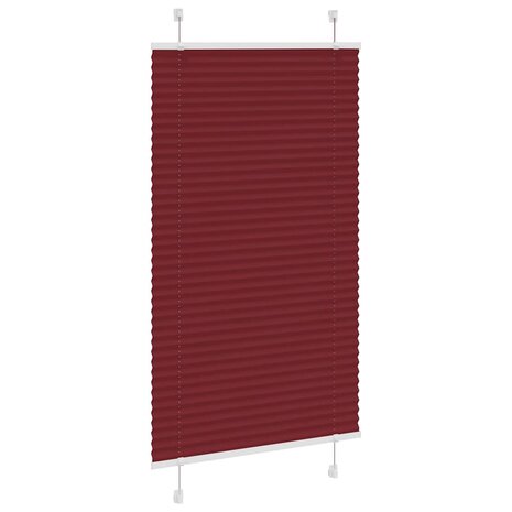Pliss&eacute; rolgordijn 75x150 cm stofbreedte 75 cm bordeauxrood 3