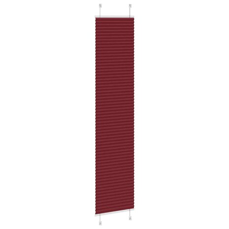 Pliss&eacute; rolgordijn 45x200 cm stofbreedte 45 cm bordeauxrood 4