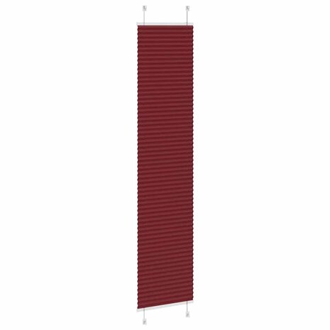 Pliss&eacute; rolgordijn 50x200 cm stofbreedte 49,4 cm bordeauxrood 4