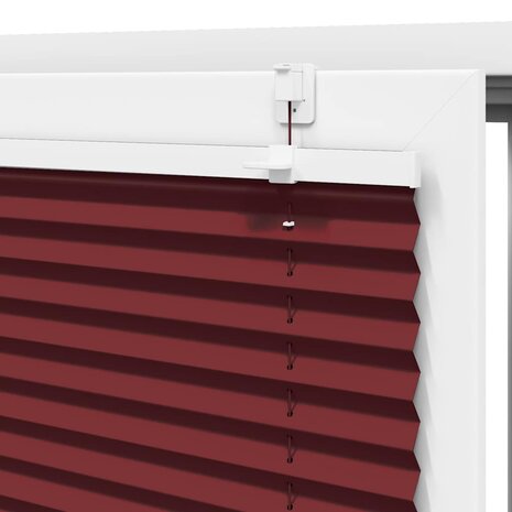 Pliss&eacute; rolgordijn 50x200 cm stofbreedte 49,4 cm bordeauxrood 9