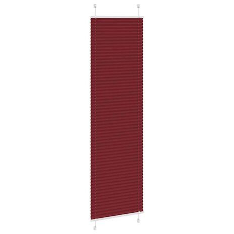 Pliss&eacute; rolgordijn 55x200 cm stofbreedte 55 cm bordeauxrood 3