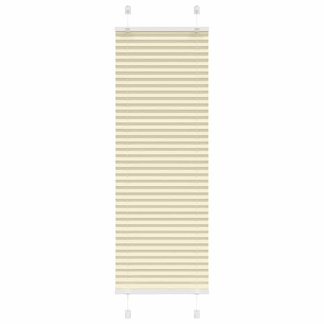 Pliss&eacute; rolgordijn 45x150 cm stofbreedte 45 cm polyester cr&egrave;me 1