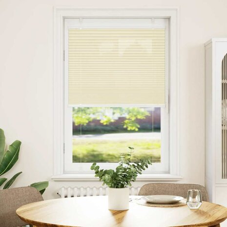 Pliss&eacute; rolgordijn 70x150 cm stofbreedte 69,4 cm polyester cr&egrave;me 2