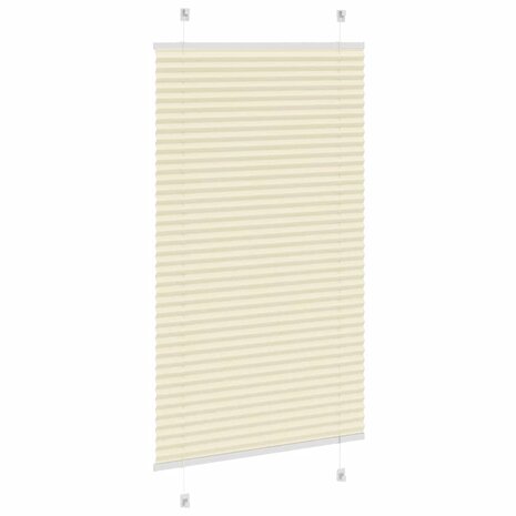 Pliss&eacute; rolgordijn 70x150 cm stofbreedte 69,4 cm polyester cr&egrave;me 4