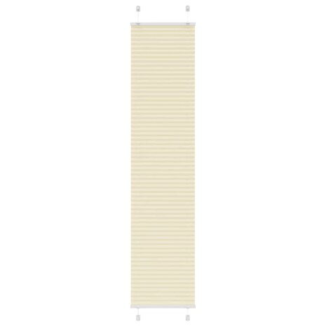 Pliss&eacute; rolgordijn 50x200 cm stofbreedte 49,4 cm polyester cr&egrave;me 1