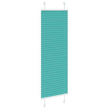 Pliss&eacute; rolgordijn 40x150 cm stofbreedte 39,4 cm petrol groen 3