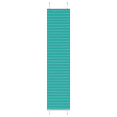 Pliss&eacute; rolgordijn 40x200 cm stofbreedte 39,4 cm petrol groen 1