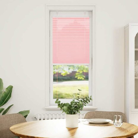 Pliss&eacute; rolgordijn 40x100 cm stofbreedte 39,4 cm polyester roze 2