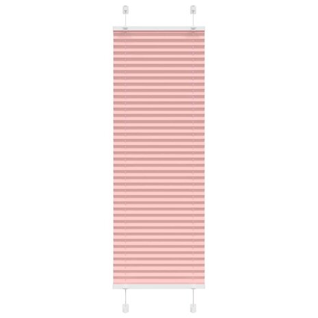 Pliss&eacute; rolgordijn 50x100 cm stofbreedte 49,4 cm polyester roze 1