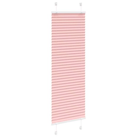 Pliss&eacute; rolgordijn 40x150 cm stofbreedte 39,4 cm polyester roze 3