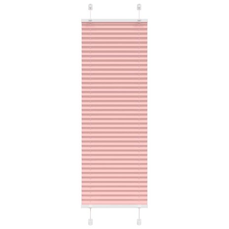 Pliss&eacute; rolgordijn 45x150 cm stofbreedte 45 cm polyester roze 1
