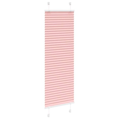 Pliss&eacute; rolgordijn 50x150 cm stofbreedte 49,4 cm polyester roze 3