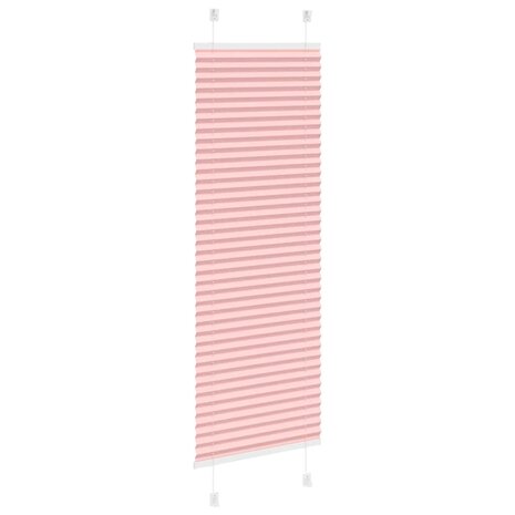 Pliss&eacute; rolgordijn 50x150 cm stofbreedte 49,4 cm polyester roze 4