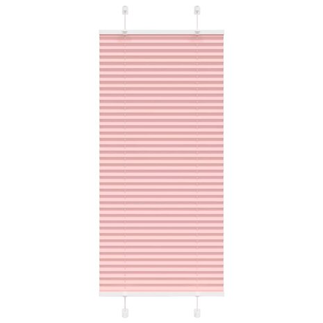 Pliss&eacute; rolgordijn 55x150 cm stofbreedte 55 cm polyester roze 1