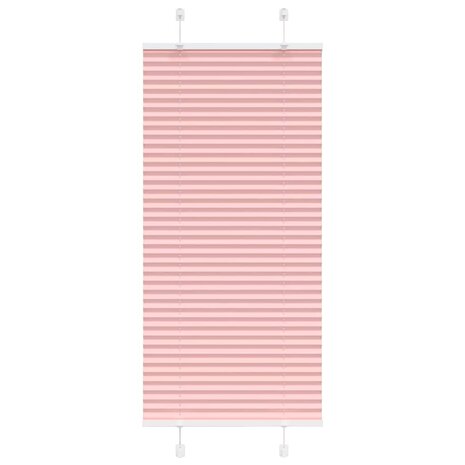 Pliss&eacute; rolgordijn 65x150 cm stofbreedte 65 cm polyester roze 1