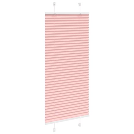 Pliss&eacute; rolgordijn 65x150 cm stofbreedte 65 cm polyester roze 3