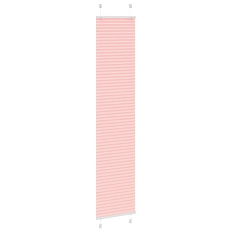 Pliss&eacute; rolgordijn 45x200 cm stofbreedte 45 cm polyester roze 3