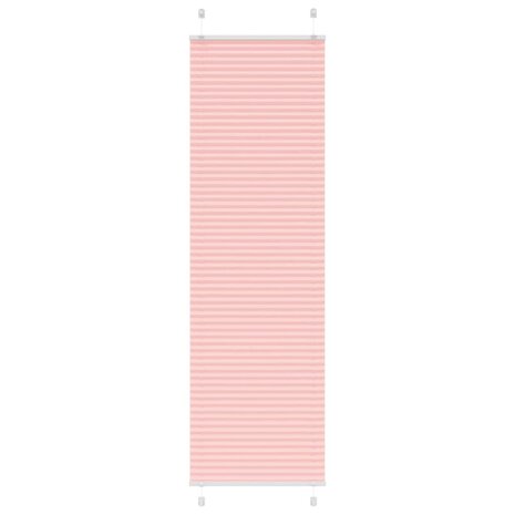 Pliss&eacute; rolgordijn 55x200 cm stofbreedte 55 cm polyester roze 1