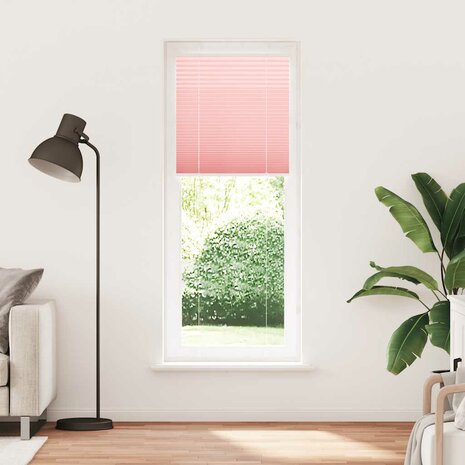 Pliss&eacute; rolgordijn 75x200 cm stofbreedte 75 cm polyester roze 2